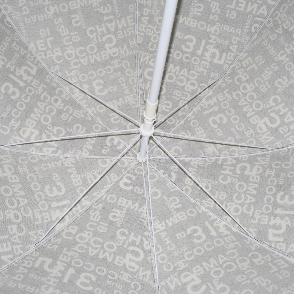 CHANEL Parasol Umbrella by Sealine Cotton Black Unisex - Picture 4 of 9